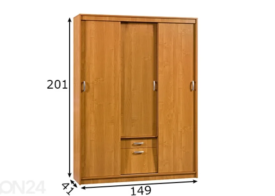 Vaatekaappi 149 cm