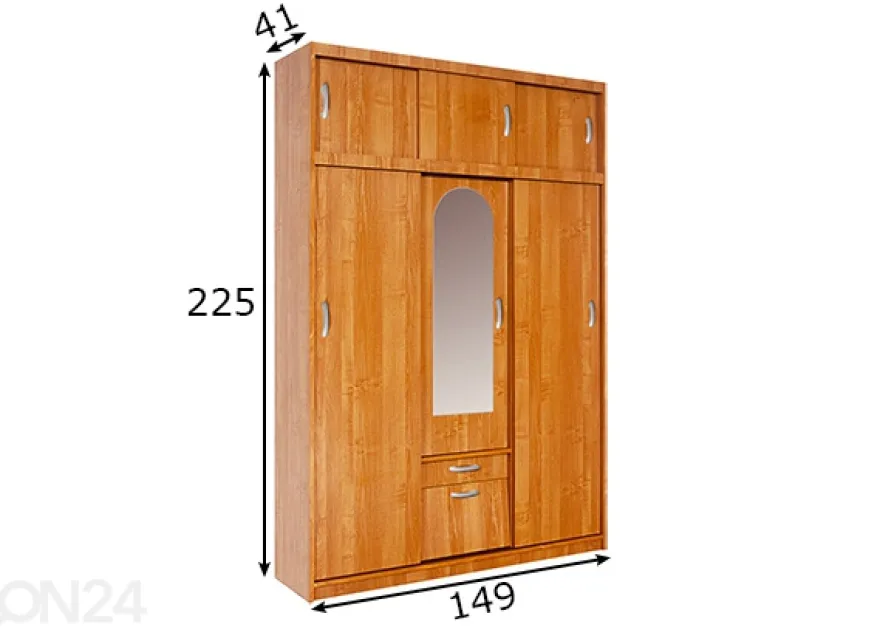 Vaatekaappi 149 cm