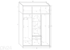 Vaatekaappi 149 cm