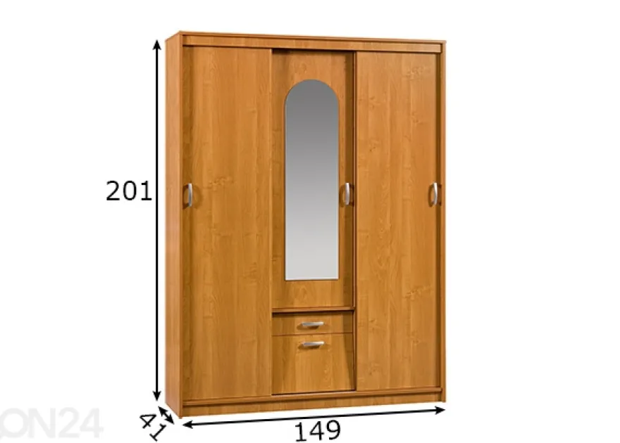 Vaatekaappi 149 cm