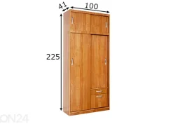 Vaatekaappi 100 cm