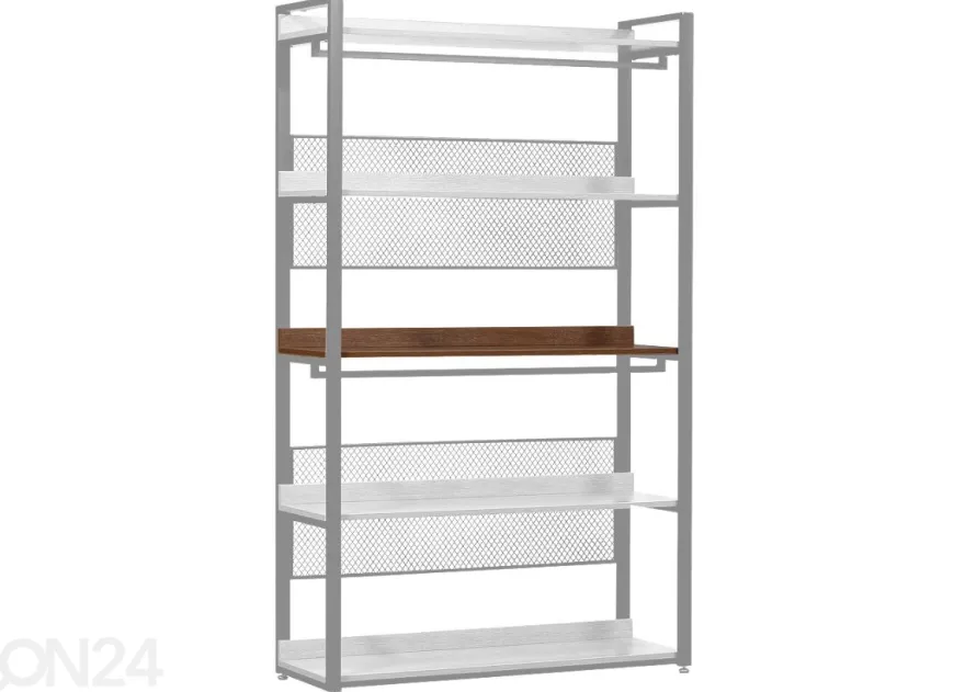 Vaatekaappijärjestelmän hylly (120 cm, tumma)