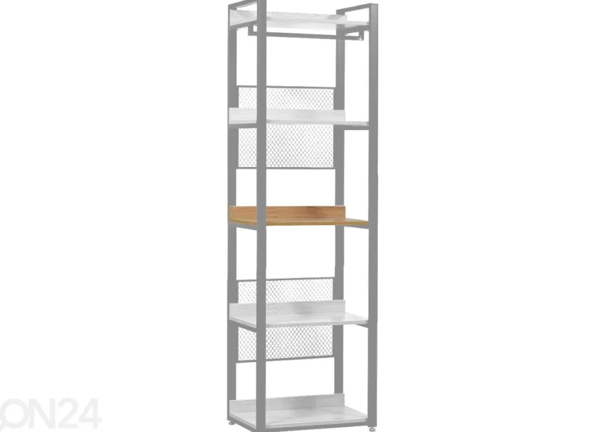 Vaatekaappijärjestelmän hylly (60 cm, vaalea)