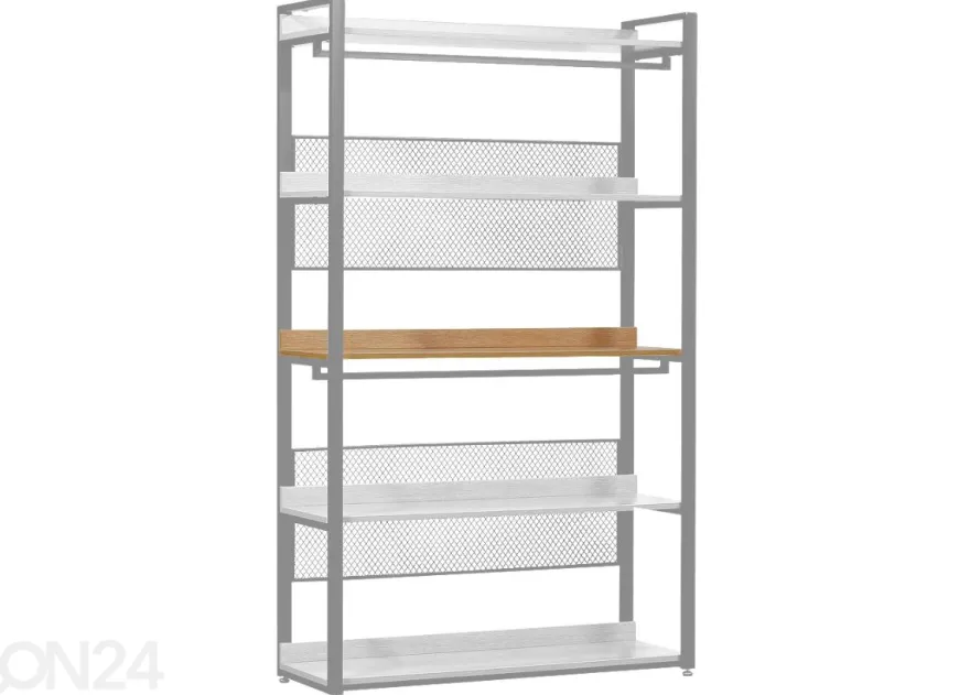Vaatekaappijärjestelmän hylly (120 cm, vaalea)