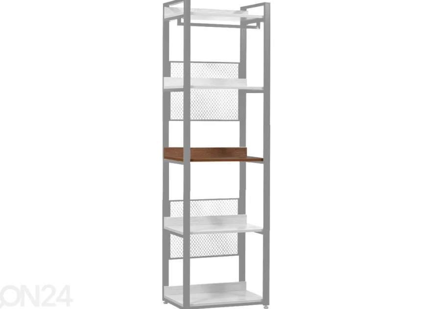 Vaatekaappijärjestelmän hylly (60 cm, tumma)