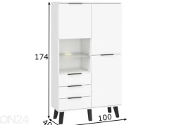 Vaatekaappi Kilty 100 cm