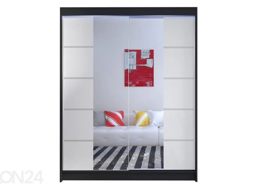 Vaatekaappi + LED-valaistus