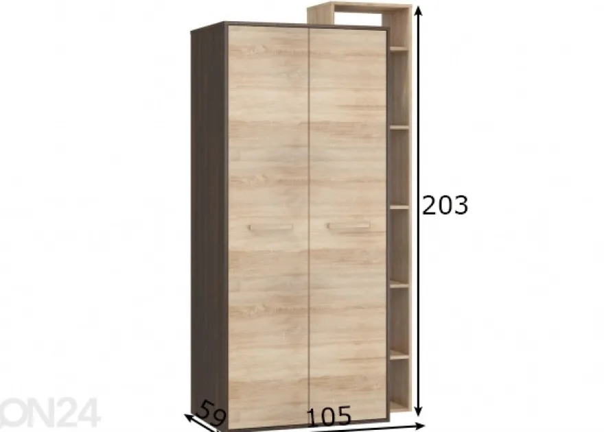 Vaatekaappi Macroom 105 cm
