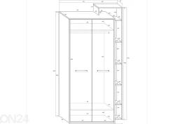 Vaatekaappi Macroom 105 cm