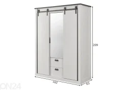 Vaatekaappi Sherwood 162 cm
