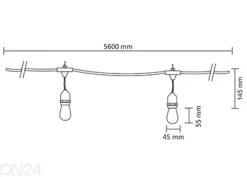Valonauha Garland Party 5,6 m, 10xE27