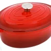 Valurautakattila CS Kochsysteme Xanten, 37x22 cm 090975, punainen