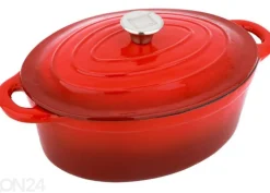 Valurautakattila CS Kochsysteme Xanten, 37x22 cm 090975, punainen