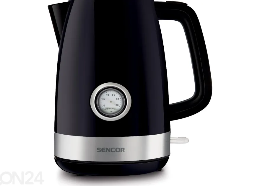 Vedenkeitin lämpötilanäytöllä Sencor SWK1798BK