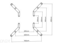 VESA 400x400 adapteri
