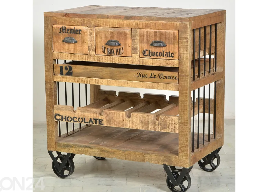 Viinipulloteline Rustic