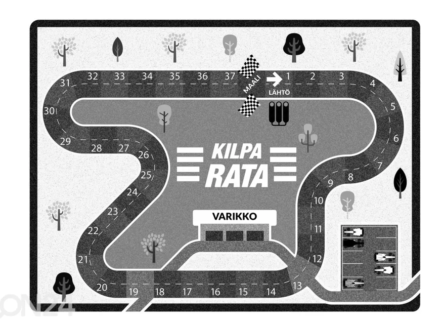 Village’s lasten matto Formula 100x150 cm