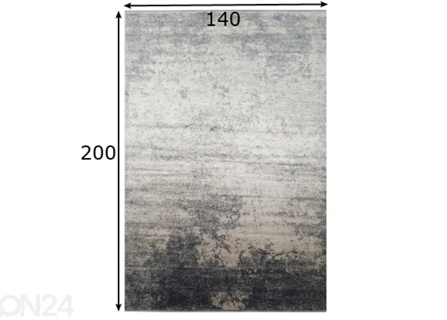 Village’s matto Sand 140x200 cm, petrooli