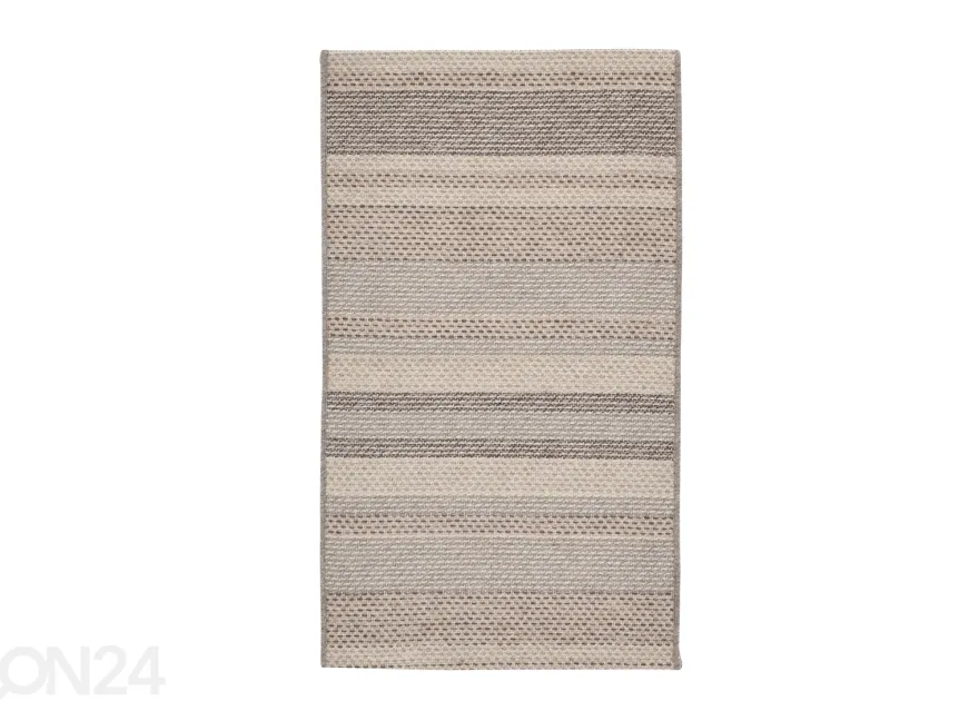 Villamatto 55x95 cm, beige/ raidallinen