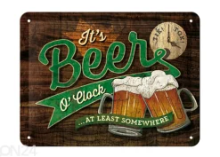 Vintage juliste It's Beer O'Clock... 15x20 cm