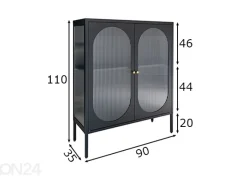 Vitriinikaappi Adelaide 90 cm