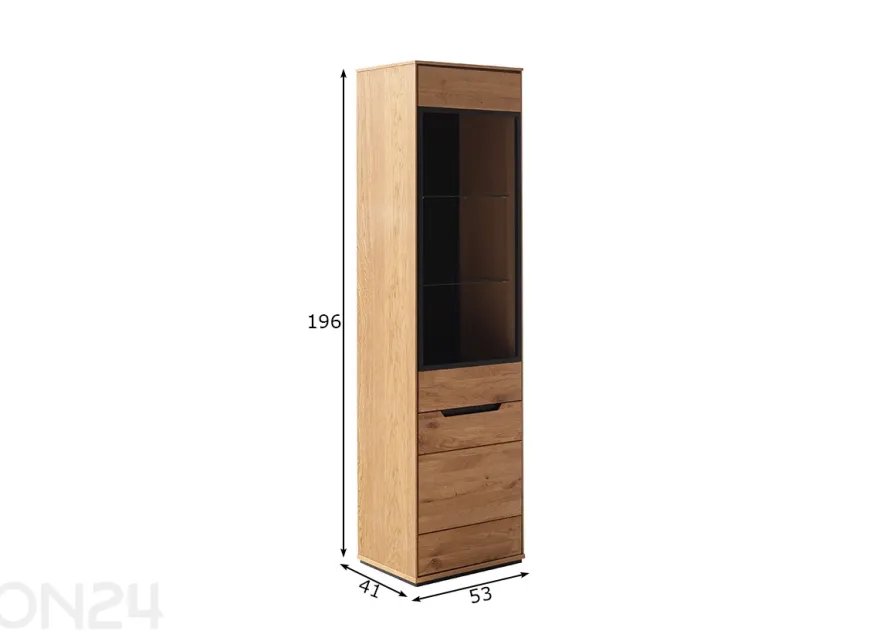 Vitriinikaappi Araya 53 cm
