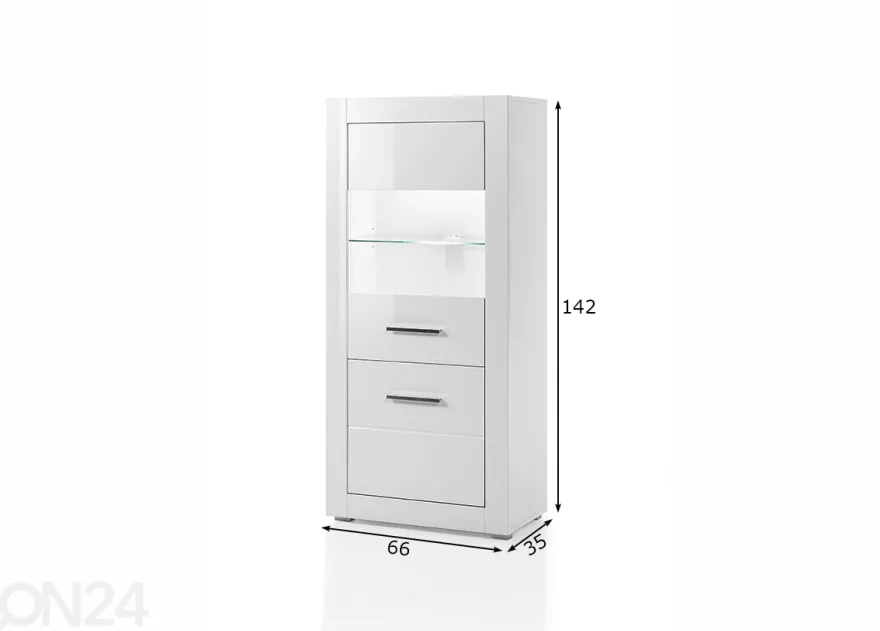 Vitriinikaappi Bianco
