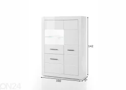 Vitriinikaappi Bianco