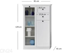 Vitriinikaappi Brandson 81 cm