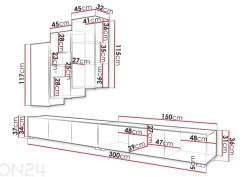Vitriinikaappi Calabrini