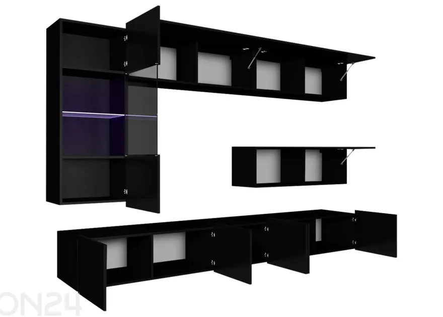 Vitriinikaappi Calabrini IV + LED