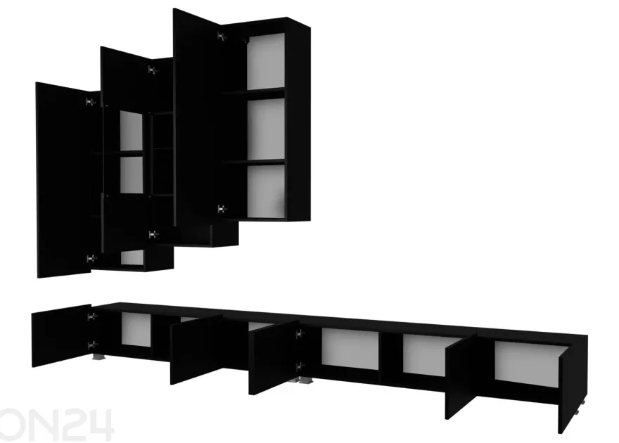 Vitriinikaappi Calabrini XVII + LED