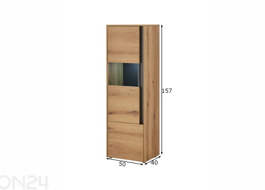 Vitriinikaappi City 157 cm