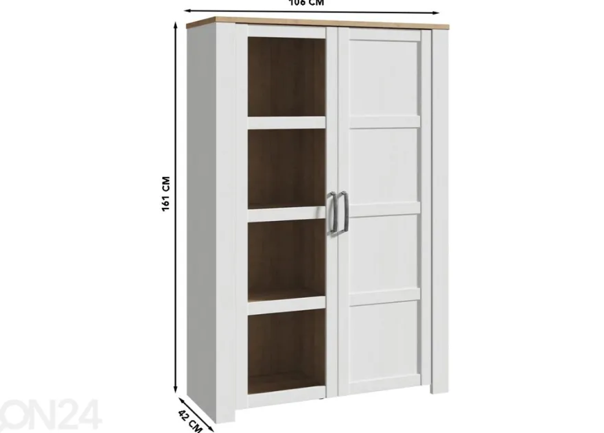 Vitriinikaappi 106 cm