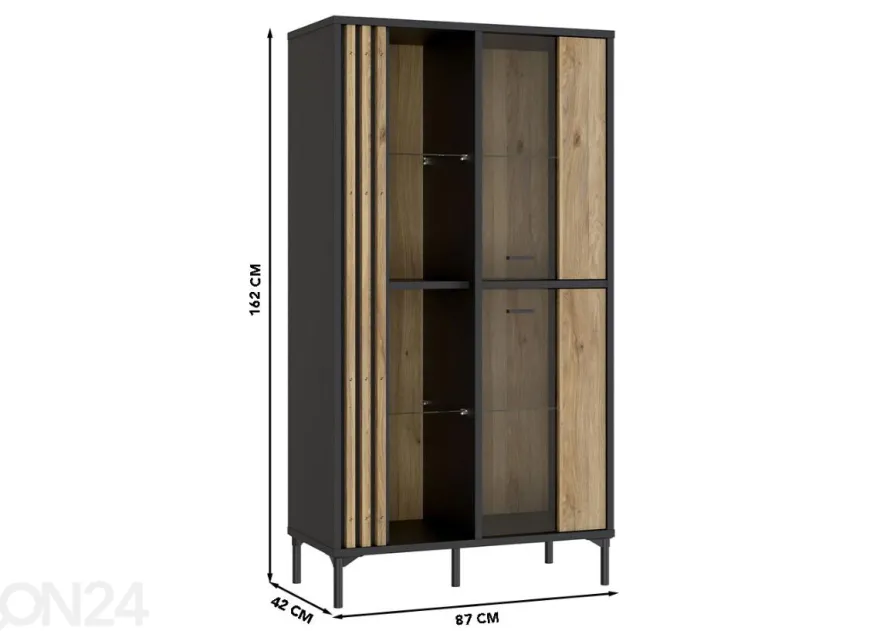 Vitriinikaappi 87 cm
