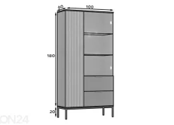 Vitriinikaappi 100 cm
