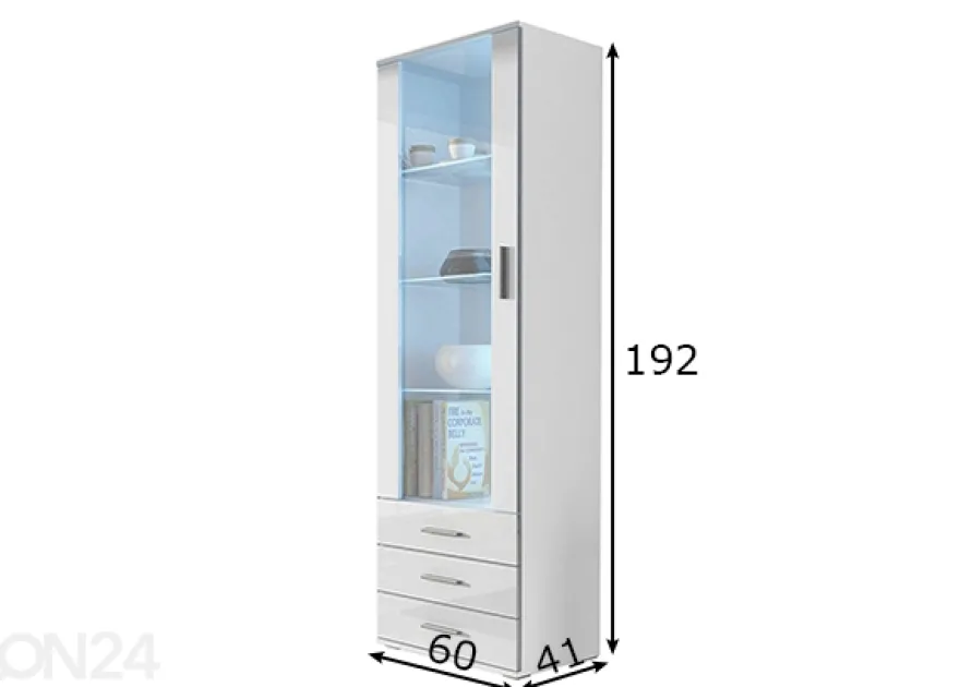 Vitriinikaappi 60 cm