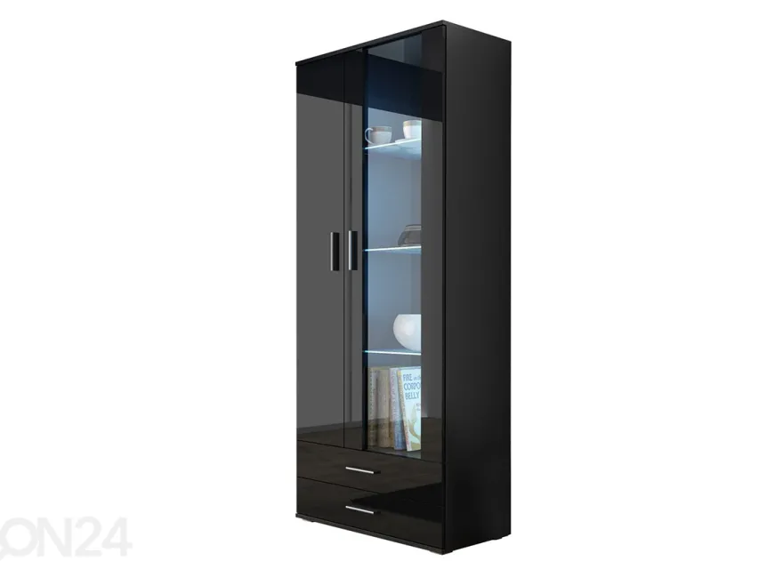 Vitriinikaappi 80 cm + LED valaistus
