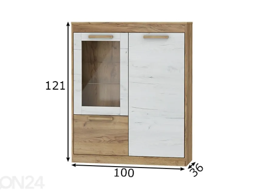 Vitriinikaappi Cobhy 100 cm