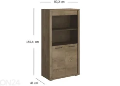Vitriinikaappi Cordan 80 cm