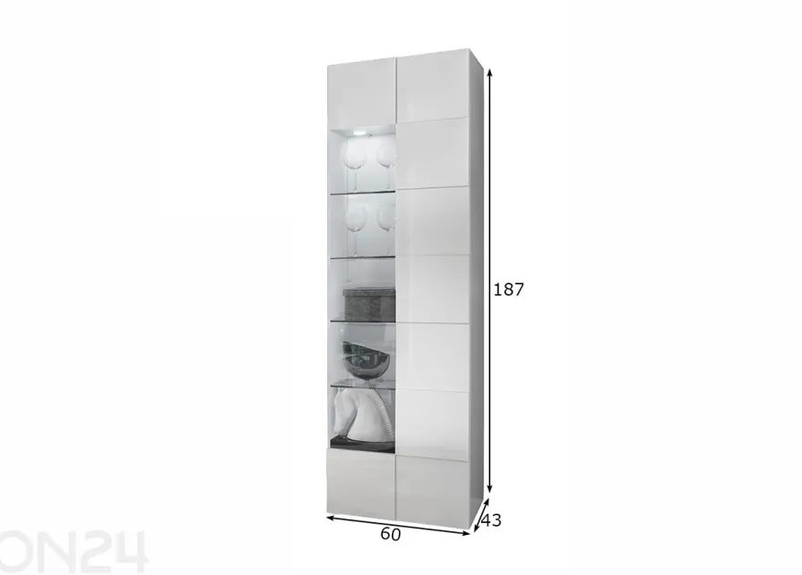 Vitriinikaappi Dama 60 cm