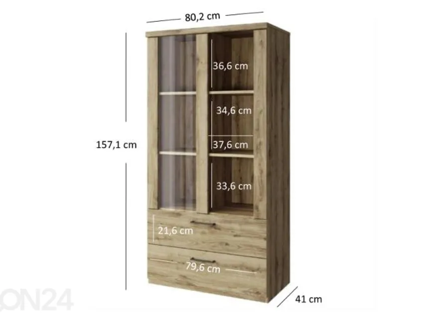 Vitriinikaappi Doorset