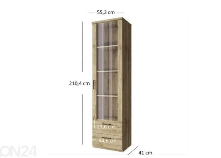 Vitriinikaappi Doorset