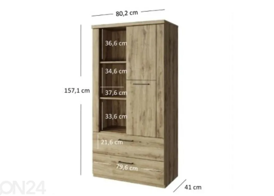 Vitriinikaappi Doorset