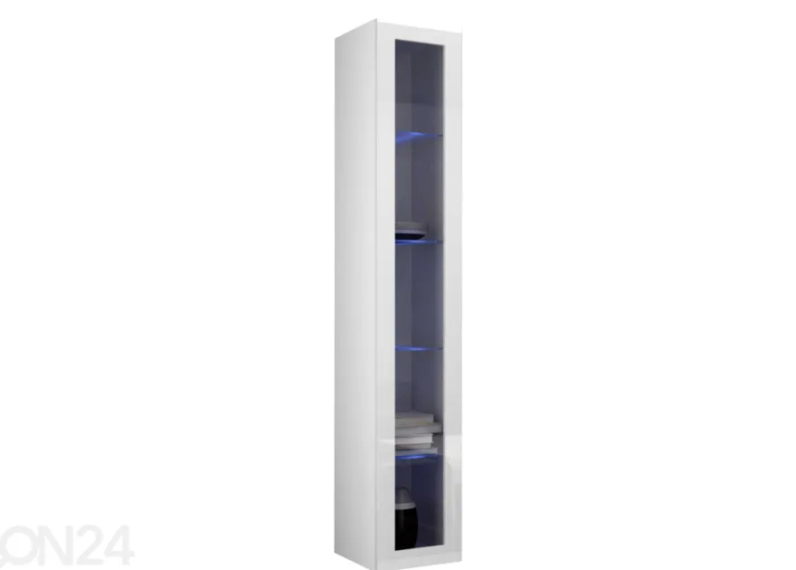 Vitriinikaappi Figo 180 cm + LED valaistus
