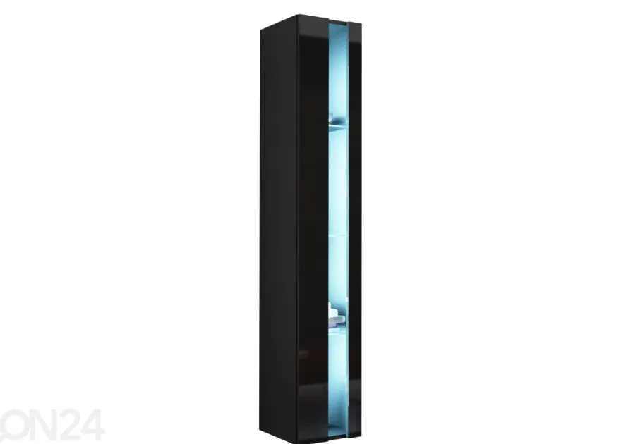 Vitriinikaappi Figo 180 cm + LED valaistus