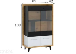 Vitriinikaappi Kinsale 85 cm
