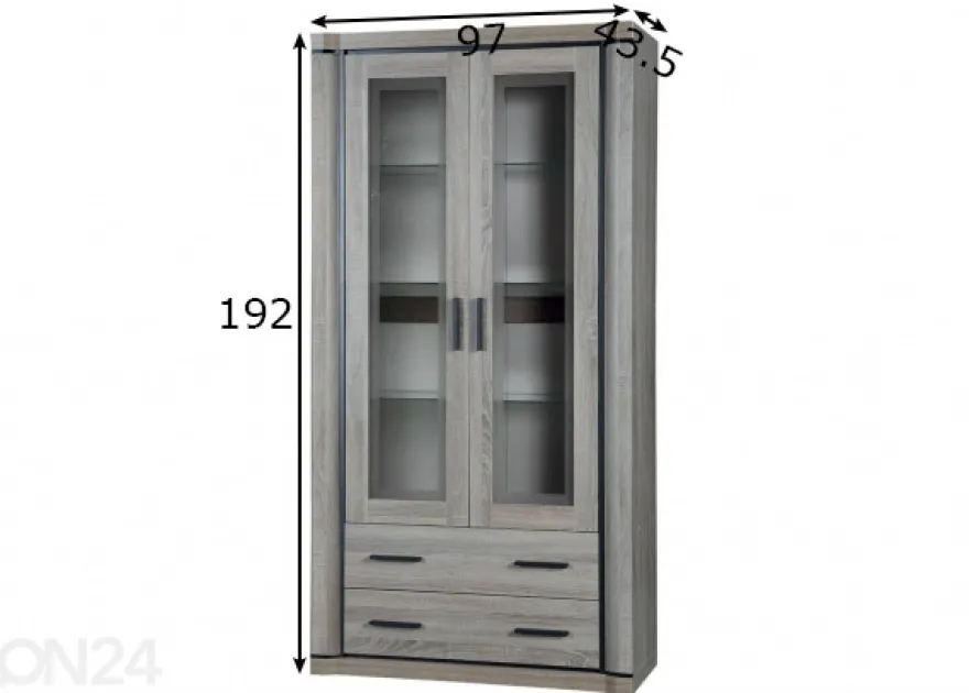 Vitriinikaappi Laila 97 cm