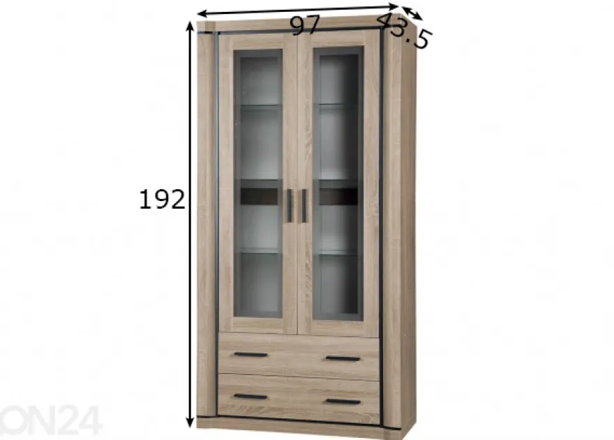 Vitriinikaappi Laila 97 cm