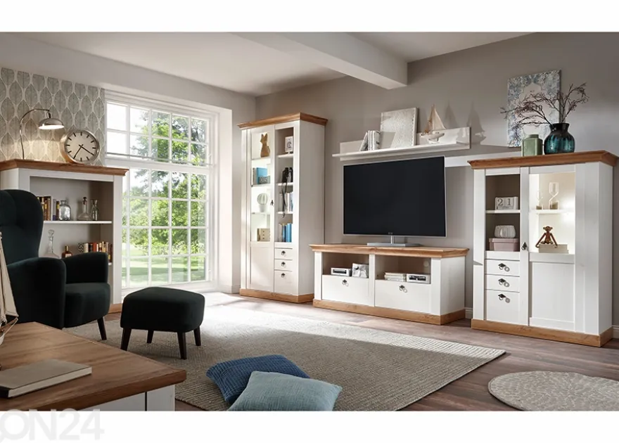 Vitriinikaappi Landhaus 102 cm